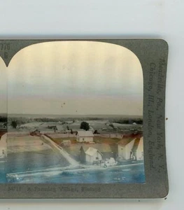 Birdseye a Farming Village Finlandia Underwood Stereoview - Imagen 1 de 4