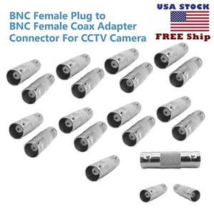 10 Stück BNC-Buchse auf BNC-Buchse Koax Adapter Steckverbinder für CCTV-Kamera USA - Bild 1 von 1
