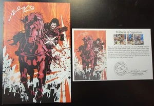 BRZRKR (2021) #2 John Paul Leon Virgin Variant SIGNED Matt Kindt Notarized WOS - Picture 1 of 6