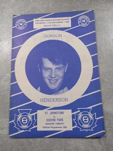 ST JOHNSTONE HOME PROGRAMMES 1981/82 TO 1989/90 - Picture 1 of 16