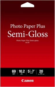 Canon Photo Paper Plus Semi-Gloss 5" x 7" (20 Sheets) (SG-201 5X7) - Picture 1 of 5