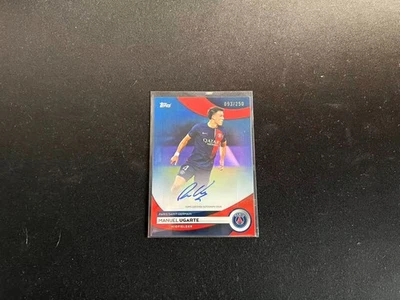 2023/24 Topps Paris Saint-Germain Team Autograph Blue #Manuel Ugarte 093/250 - Image 1 of 2