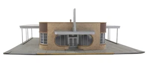 Kit de construcción comercial terminal de autobuses Walthers Cornerstone HO 2934 Silver Springs - Imagen 1 de 6