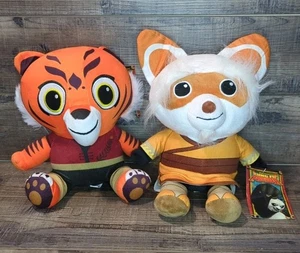 Kung Fu Panda Master Shifu & Master Tigress Plush Stuffed Toy Factory w/ Tags - Picture 1 of 6