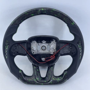 For Dodge Challenger 2015+ Hellcat Charger real carbon fiber steering wheel - Picture 1 of 8