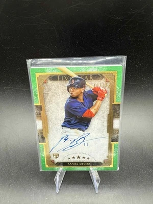 2018 TOPPS FIVE STAR RAFAEL DEVERS AUTO On Card RC ROOKIE SP GREEN Parallel #/15 - Image 1 of 2