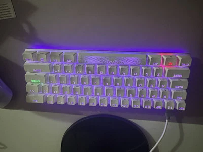 CORSAIR K70 PRO MINI WIRELESS 60% RGB Mechanical Gaming Keyboard - White, US... - Image 1 of 3