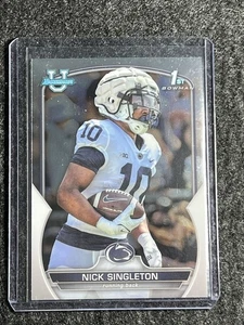 2022 BOWMAN U CHROME NICK SINGLETON 1ST BOWMAN #87 PENN STATE NITTANY LIONS - Picture 1 of 2
