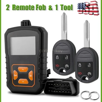 2x New! Replacement Remote Key Fob 4Btn With Tool Kit For Ford F-150 F-250 F-350 - Image 1 of 4