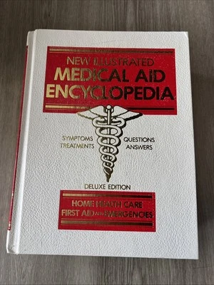 New Illustrated Medical Aid Encyclopedia-Hardcover Book- Symptoms/Treatments  GC - Image 1 of 4