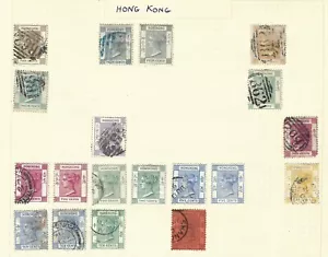 HONG KONG - Early Victoria Collection mix of Mint and Used, High Catalogue - Picture 1 of 3
