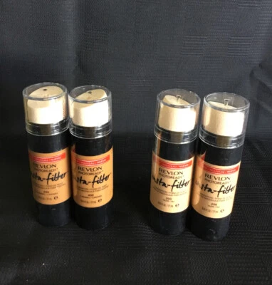 (4-Pk) Revlon PhotoReady Insta-Filter 2 #400 Caramel & 2 #200 Nude Foundations - Image 1 of 2