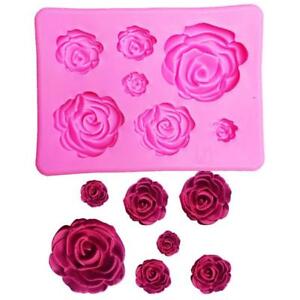 3D Rose Flower Silicone Mold Handmade Craft Art Soap Candle Making Cake Mould SW