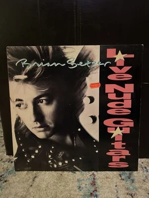 Brian Setzer - Live Nude Guitars - Used Vinyl Record - X28A - Image 1 of 4