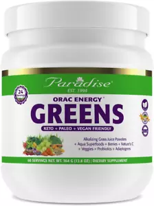 Paradise, ORAC Energy Greens Powder Extract, Super Antioxidants, Probiotics f... - Picture 1 of 12