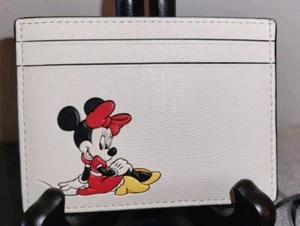 New Kate Spade New York Disney X Minnie Mouse Small Slim Card Holder Wallet - Picture 1 of 7