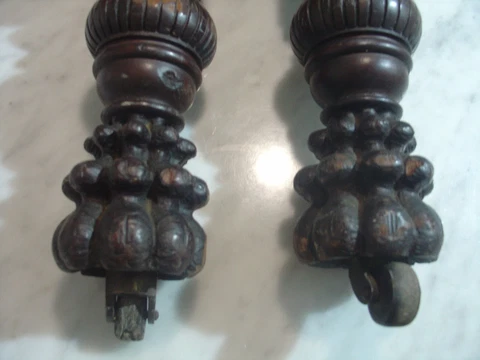 ANTIQUE SALVAGED PART PIECES PAW FEET HERTER BROTHERS ? REFURBISH RESTORE Cover