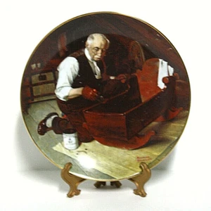 Knowles Sammler Deko Teller Opas Geschenk N. Rockwell Golden Moments - Bild 1 von 4