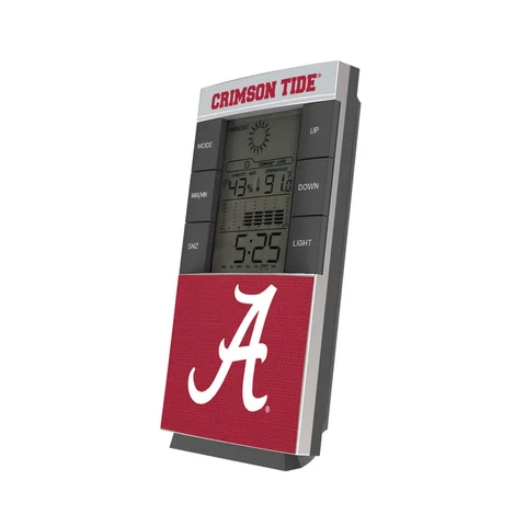 Alabama Crimson Tide Solid Wordmark Digital Desk Clock Cover