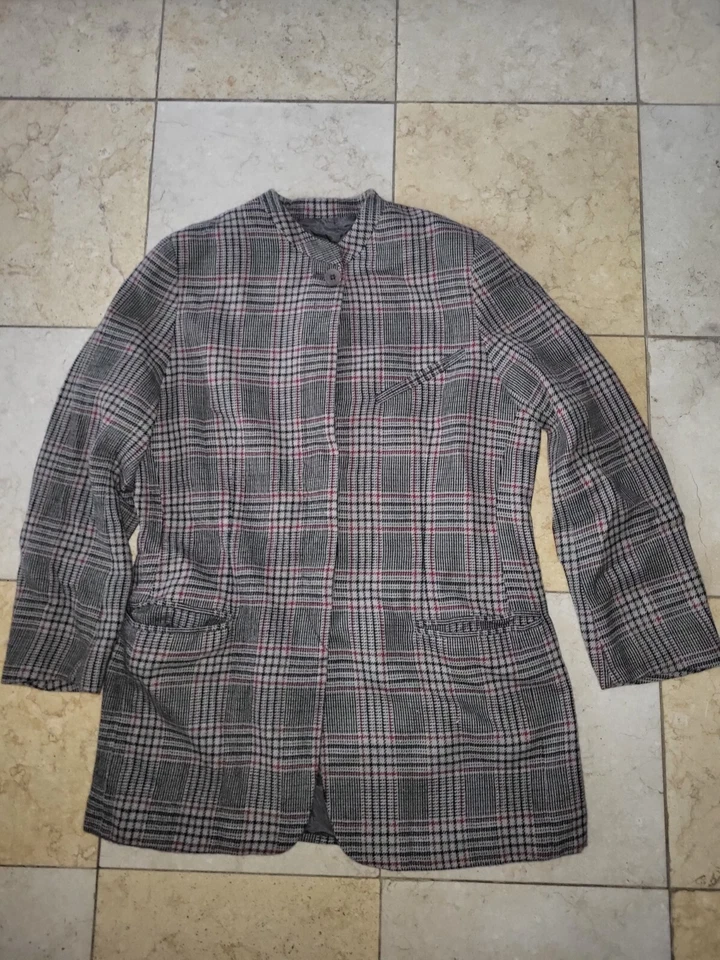 Blazer para mujer Giorgio Armani Le Collezioni de lana a cuadros 42IT 8US - multicolor Foto 1 de 4