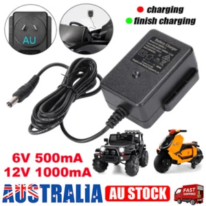 6V/12V Kids Car Battery Charger Electric Toys Motorcycle Scooter Power Adapter - Picture 1 of 22