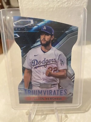 2023 Topps Stadium Club - Triumvirates #T-24 Clayton Kershaw - Image 1 of 2