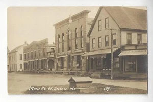 Main St. N. Anson, Maine RPPC - Imagen 1 de 2