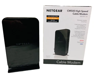 Netgear High Speed Cable Modem CM500 DOCSIS 3.0 Xfinity Cox Spectrum Comcast - Image 1 of 4