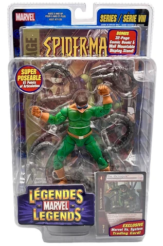 Spider-man Doc Ock Action Figure Marvel Legends SpiderMan Toybiz 2004 New Cover
