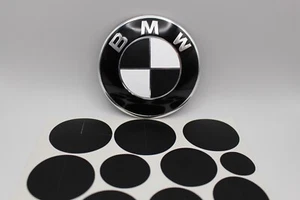 Matte Black Emblem Overlay Stickers For BMW 530i 530e 540i 550i M550i M5 - Bild 1 von 3