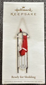 HALLMARK 2006 “READY FOR SLEDDING” BIRD SLED CHRISTMAS ORNAMENT New - Picture 1 of 2