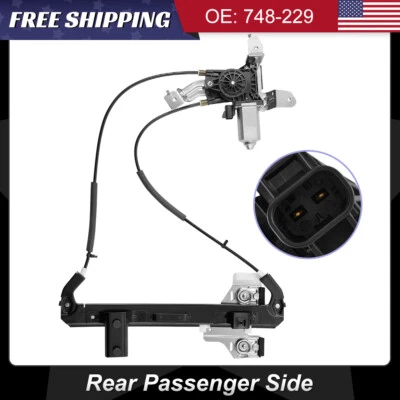 Rear Right Power Window Regulator with Motor for Chevrolet Tahoe GMC Yukon 00-06 - Image 1 of 4