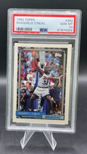 1992 Topps Shaquille O'Neal Rookie Card PSA 10 GEM Mint #362 Basketball Card - Picture 1 of 1