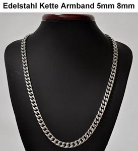 Herren Edelstahlkette Kette Halskette Panzerkette Königskette Edelstahl Silber  - Bild 1 von 3