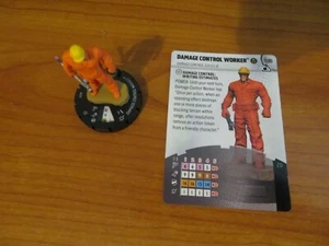 MARVEL HEROCLIX SMASH AND DESTROY C DAMAGE CONTROL WORKER 003 NEW WITH CARD - Picture 1 of 1