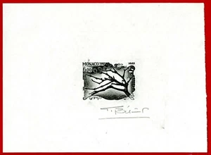 Monaco 1987 #1579d, Artist Signed Die Proof, Grape Vines, Winter - Picture 1 of 1