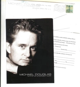 Michael Douglas Rare -Autographed Photo+AFI Invitation! Collectible 4Fans! - Picture 1 of 4