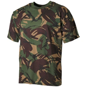 MFH T-Shirt 100% Cotton Mens Military Patrol Airsoft Soldiery Uniform DPM Camo - Picture 1 of 7