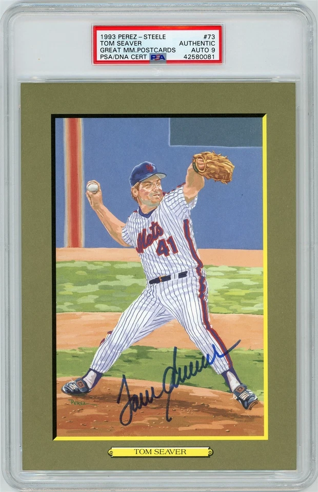 Tom Seaver Signed Perez Steele Great Moments - PSA DNA 9 - Image 1 of 1