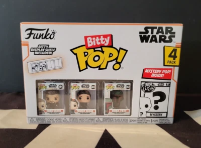 Star Wars Boba Fett Cobb Vanth Paquete de 4 2024 Funko Pop Bitty NUEVO SIN USAR, EN CAJA Foto 1 de 4