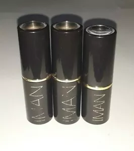 3 tube lot IMAN LUXURY MOISTURIZING MOISTURING LIPSTICK 031 KINKY PINK unsealed - Picture 1 of 4