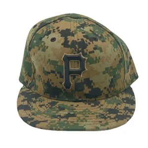 Pittsburgh Pirates Hat New Era 59Fifty Authentic Collection Fitted 7 3/8 Camo - Picture 1 of 8