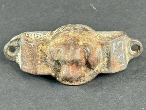 Rustikaler Gusseisen Hundekopf Schublade Ziehgriff antike Beschläge - Bild 1 von 8