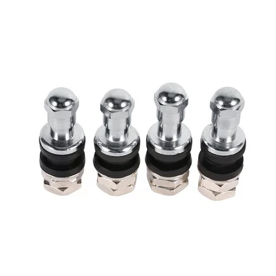 Tire Valve Stem 4Pcs Car Tubeless Wheel Tire Valve Stem Solid Brass Metal Bolt - Image 1 of 4