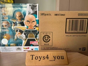 Bandai S.H. Figuarts Dragon Ball Z Krillin Battle Clothes Action Figure In Stock - Picture 1 of 10
