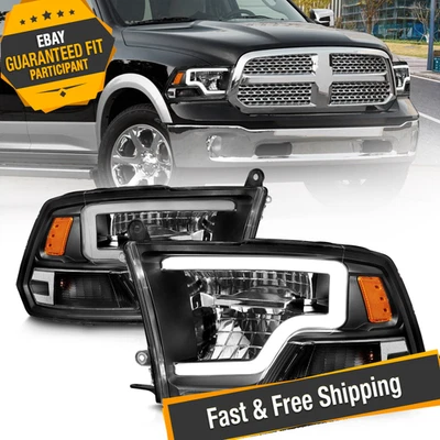 Anzo Black DRL Bar LED Headlights for 2019-2021 Ram 1500 Classic - Imagem 1 de 4
