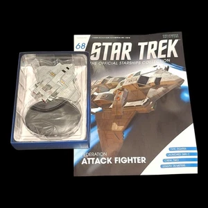 Star Trek Starships Eaglemoss - Federation Attack Fighter #68 with Magazine - Picture 1 of 6