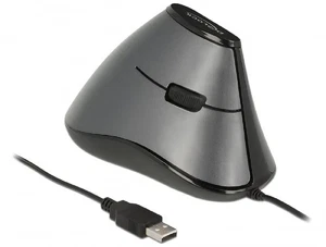 DeLOCK Ergonomic Optical 5-Button Vertical USB Mouse, Preventive Against Mouse A - Picture 1 of 3