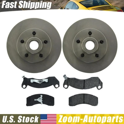 Front Brake Rotors + Brake Pads Set for 1981 1982 1983 1984 1985 1986 Ford LTD - Image 1 of 4