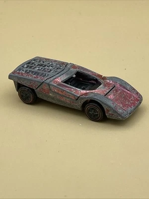 1970 Hot Wheels Red Line Ferrari 512 S Hong Kong Spectraflame Magenta Mattel - Image 1 of 4